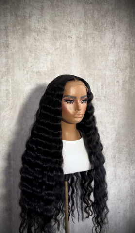 13x6 HD WIG BLACK BURMESE CURLY