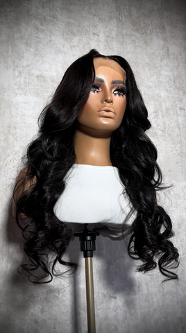 13x6 HD WIG BLACK BODY WAVE